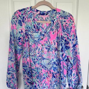 Lily Pulitzer Else Silk Blouse